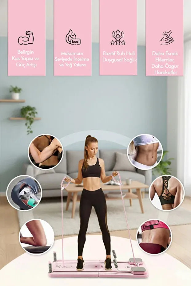 Her Fit Mind Pilates Board - Tüm Vücut Egzersizi